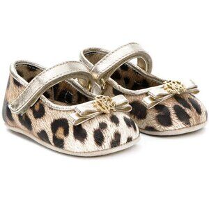 Roberto Cavalli Mary Janes Animal Print Baby Girl Shoes Size 16 US 2
